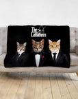 'The Catfathers' Personalized 3 Pet Blanket