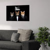 'The Catfathers' Personalized 3 Pet Canvas