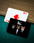 'The Catfathers' Personalized 3 Pet Playing Cards