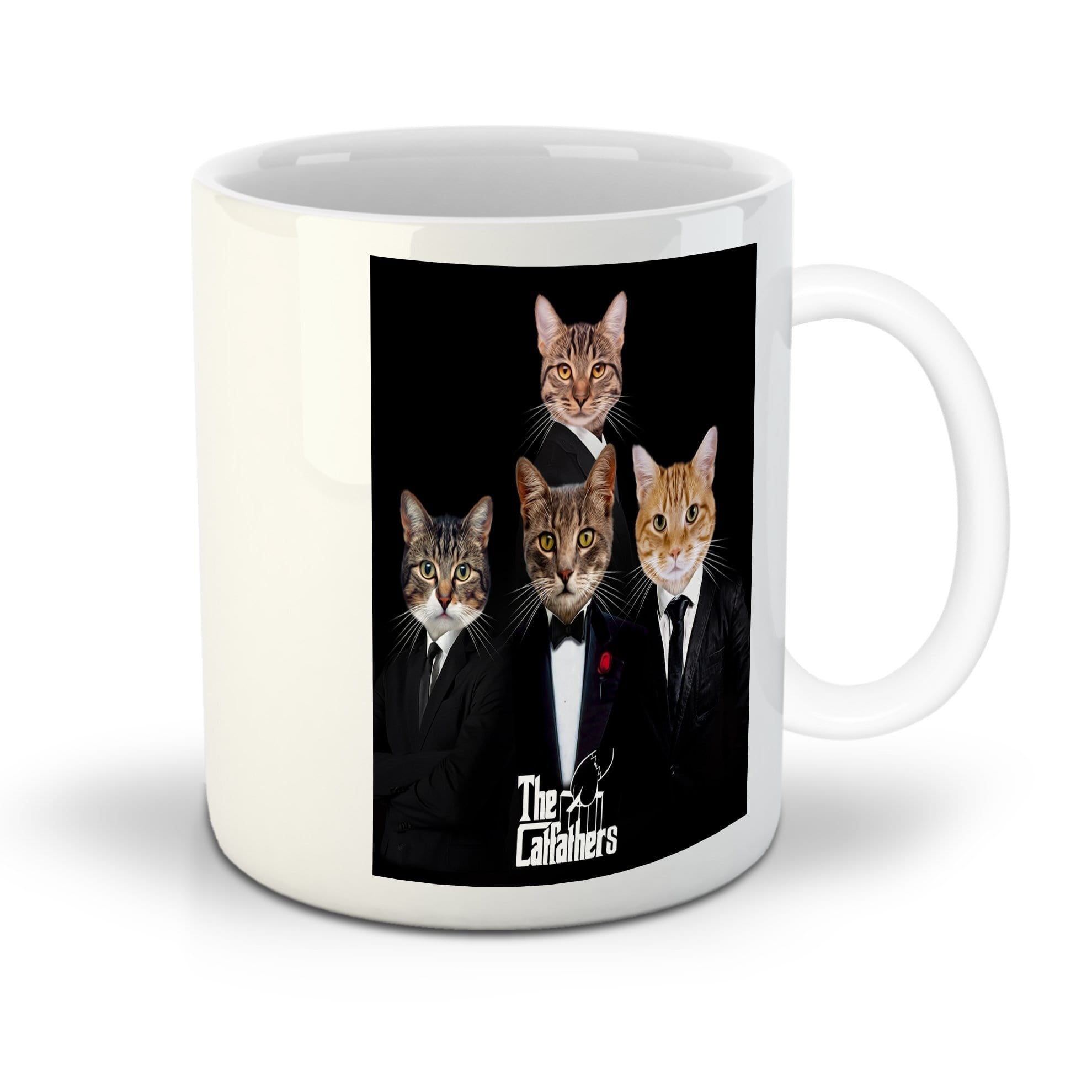 &#39;The Catfathers&#39; Personalized 4 Pet Mug