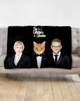 'The Catfathers & Catmother' Personalized Blanket