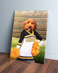 'The Cheerleader' Personalized Pet Canvas