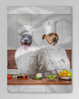 Manta personalizada para 2 mascotas 'The Chefs' 