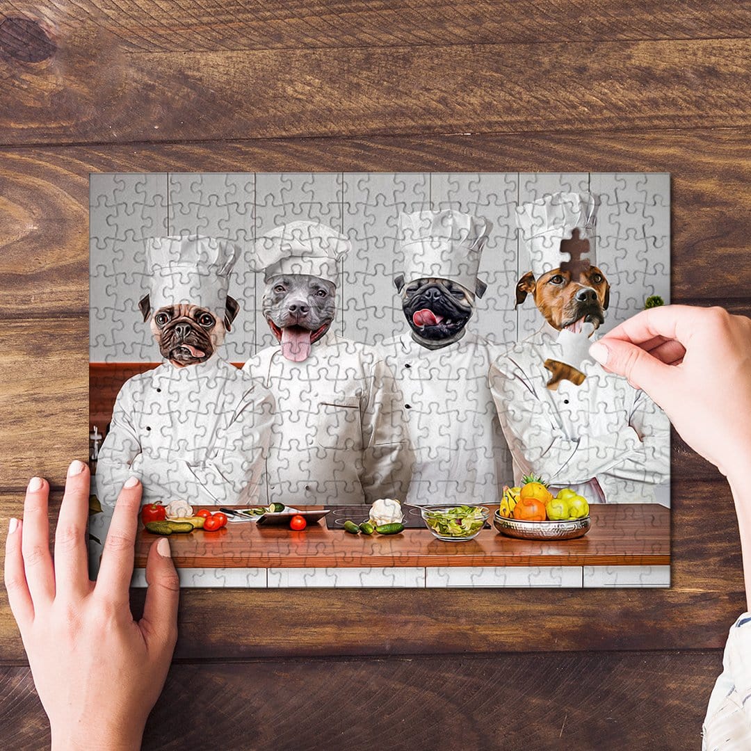 &#39;The Chefs&#39; Personalized 4 Pet Puzzle