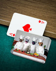 'The Chefs' Personalized 4 Pet Playing Cards