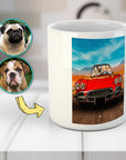 'The Classic Paw-Vette' Personalized 4 Pet Mug