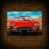 'The Classic Paw-Vette' Personalized 4 Pet Poster