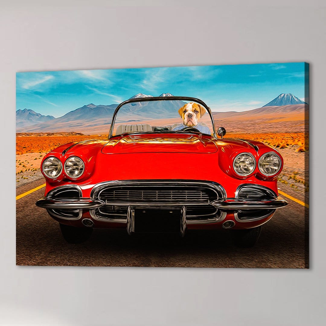 &#39;The Classic Paw-Vette&#39; Personalized Pet Canvas