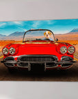 'The Classic Paw-Vette' Personalized Pet Canvas