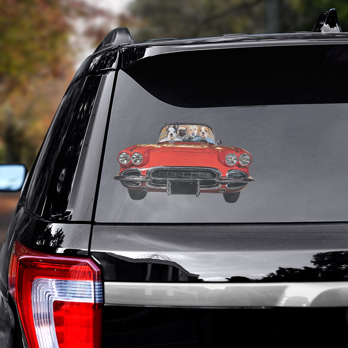 The Classic Pawvette Custom Pet Decals (1 - 4 Pets)
