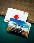 'The Classic Woofstang' Personalized 2 Pet Playing Cards