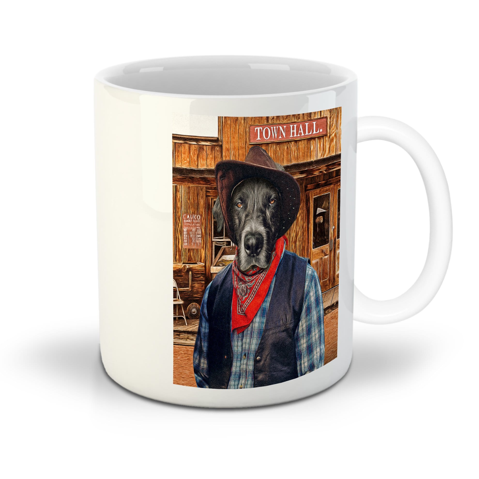 &#39;The Cowboy&#39; Personalized Pet Mug