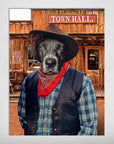 'The Cowboy' Personalized Pet Poster