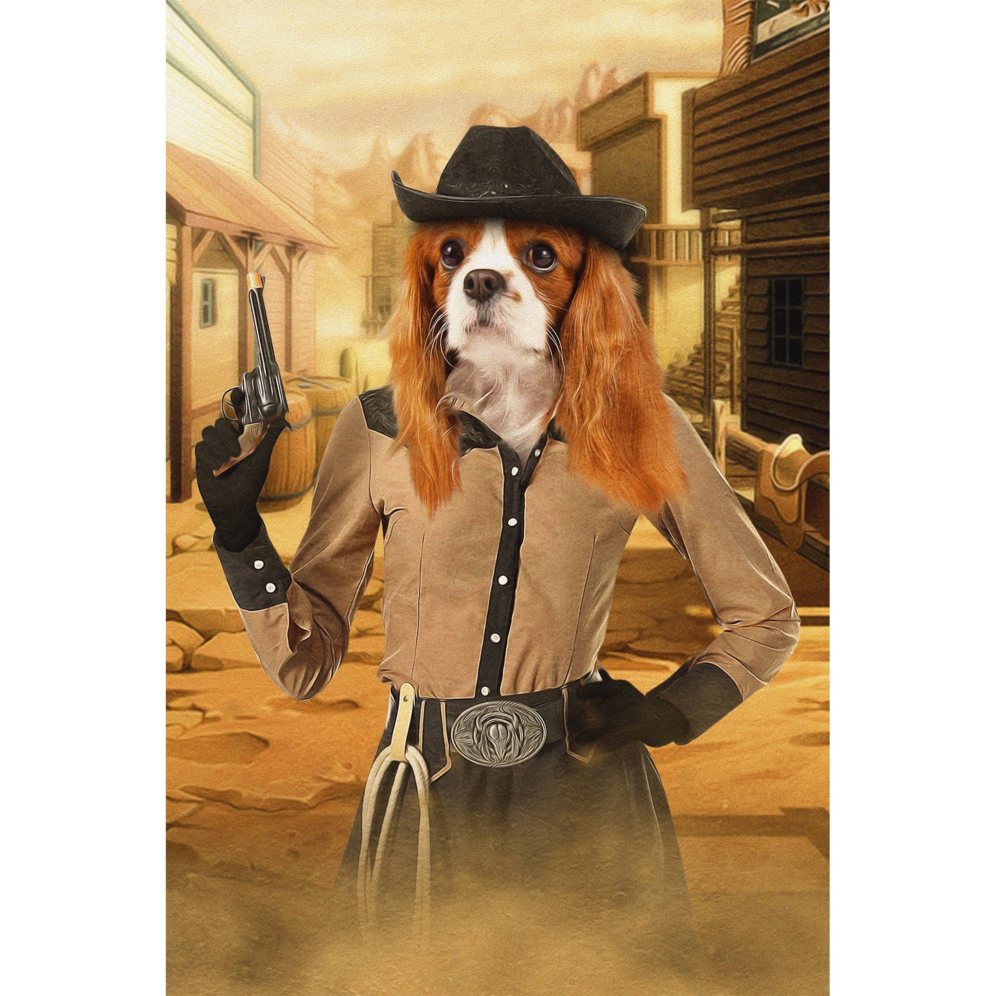 &#39;The Cowgirl&#39; Digital Portrait