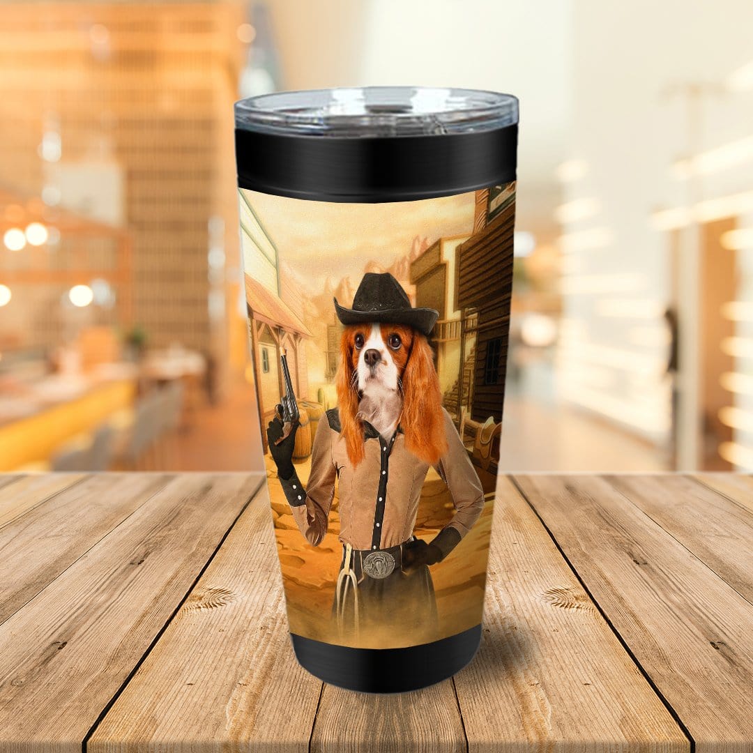 &#39;The Cowgirl&#39; Personalized Tumbler