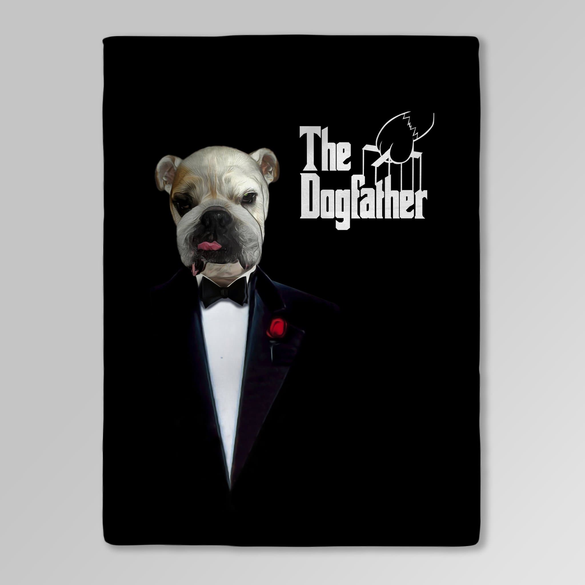 &#39;The Dogfather&#39; Personalized Pet Blanket