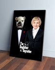 'The Dogfather & Dogmother' Personalized Pet/Human Canvas