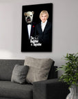 'The Dogfather & Dogmother' Personalized Pet/Human Canvas