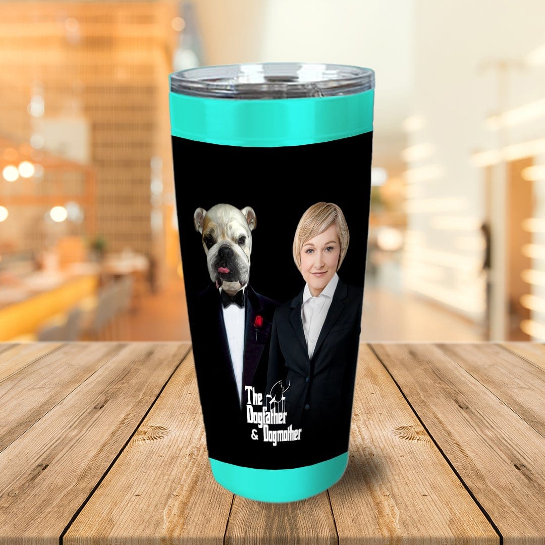 Vaso personalizado para mascotas/humanos &#39;The Dogfather &amp;amp; Dogmother&#39;