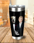 Vaso personalizado para mascotas/humanos 'The Dogfather &amp; Dogmother'