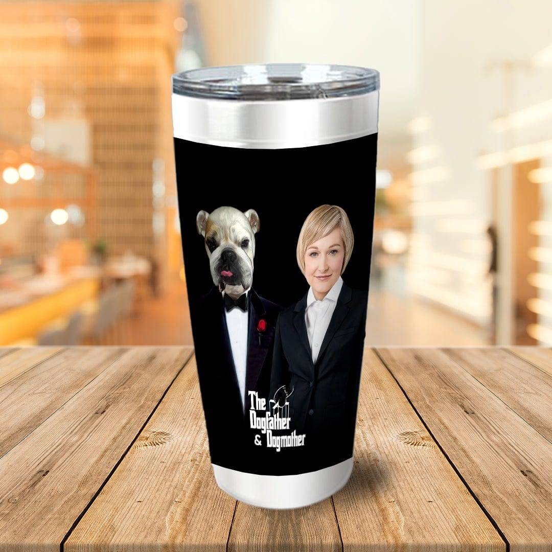 'The Dogfather & Dogmother' Personalized Pet/Human Tumbler