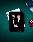 'The Dogfather & Dogmother' Personalized 2 Pet Playing Cards