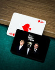 'The Dogfathers & Dogmother' Personalized 3 Pet Playing Cards