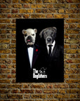Póster personalizado con 2 mascotas 'The Dogfathers'
