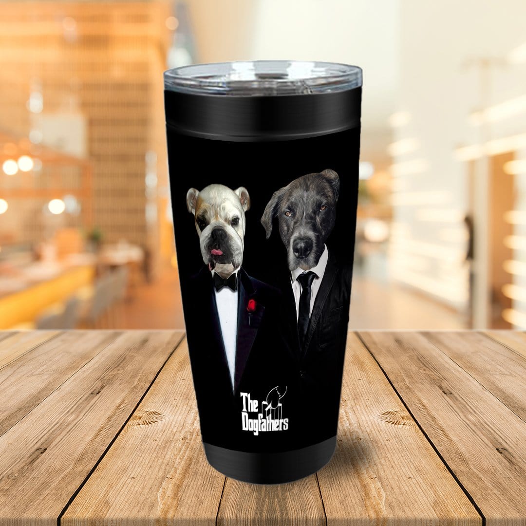 &#39;The Dogfathers&#39; Personalized 2 Pet Tumbler