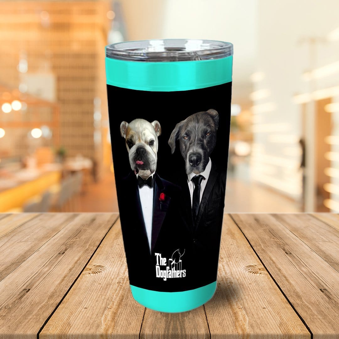 &#39;The Dogfathers&#39; Personalized 2 Pet Tumbler