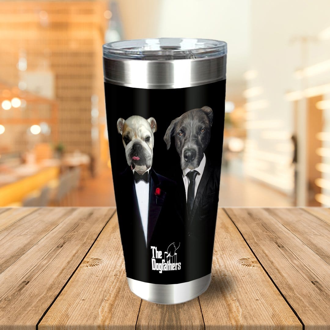 Vaso personalizado para 2 mascotas &#39;The Dogfathers&#39;