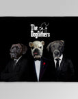 Manta personalizada para 3 mascotas 'The Dogfathers' 
