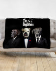 Manta personalizada para 3 mascotas 'The Dogfathers' 