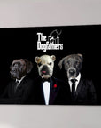 'The Dogfathers' Personalized 3 Pet Canvas