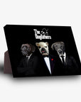 'The Dogfathers' Personalized 3 Pet Standing Canvas