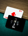 'The Dogfathers' Personalized 4 Pet Playing Cards