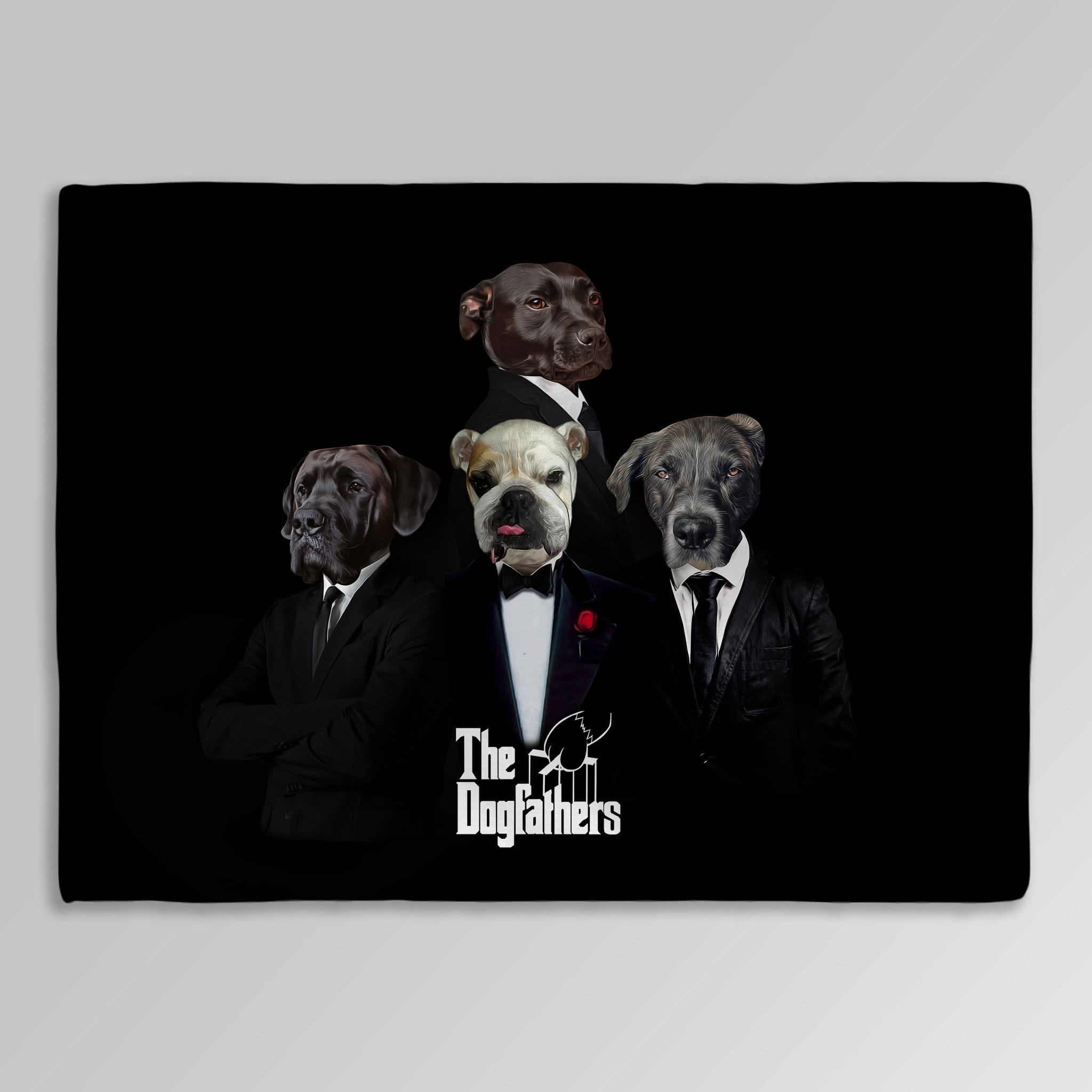 Manta personalizada para 4 mascotas &#39;The Dogfathers&#39; 