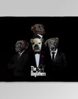 Manta personalizada para 4 mascotas 'The Dogfathers' 