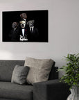 'The Dogfathers' Personalized 4 Pet Canvas