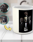 Taza personalizada con 4 mascotas 'The Dogfathers'
