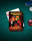 'The Doggies' Personalized 4 Pet Playing Cards