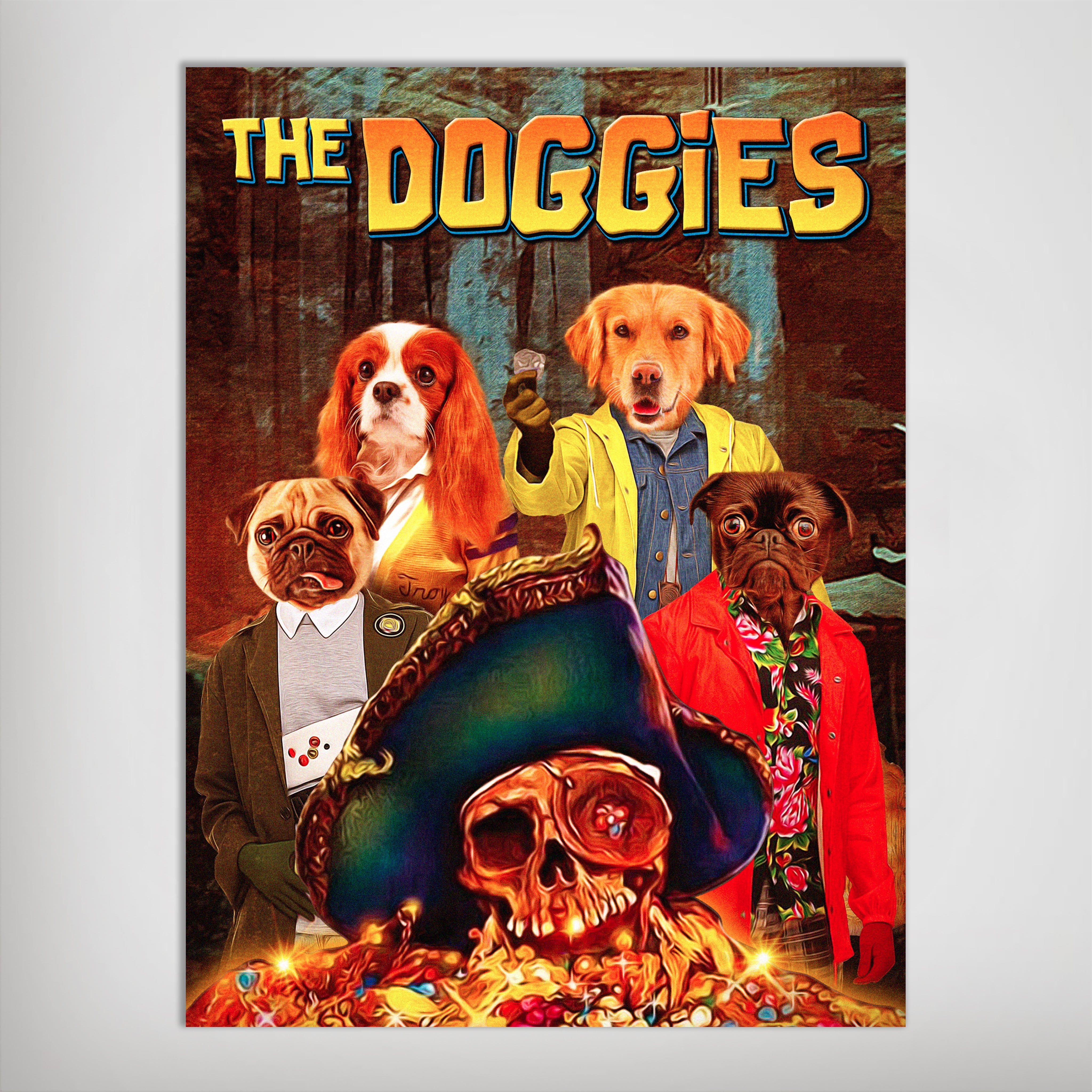 &#39;The Doggies&#39; Personalized 4 Pet Poster