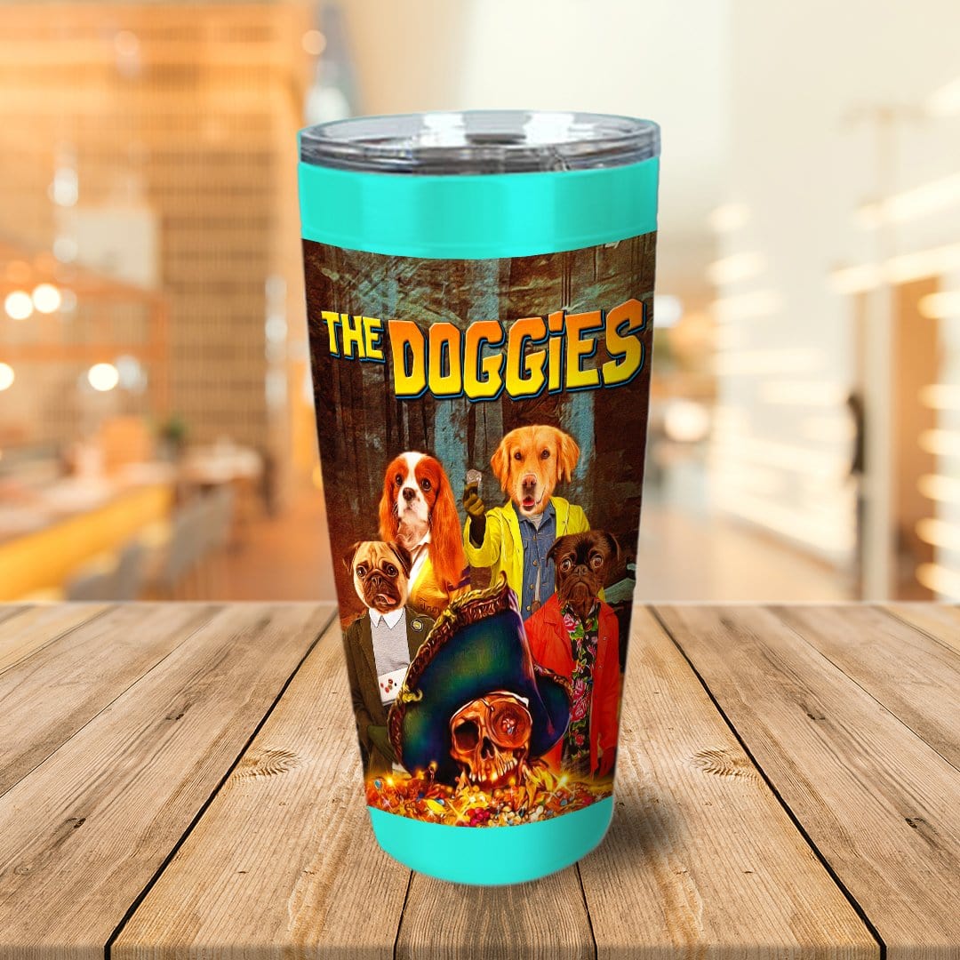 &#39;The Doggies&#39; Personalized 4 Pet Tumbler