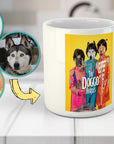 'The Doggo Beatles' Personalized 3 Pet Mug