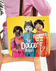 Bolsa de asas personalizada para 3 mascotas 'The Doggo Beatles'