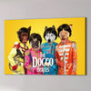 'The Doggo Beatles' Personalized 4 Pet Canvas
