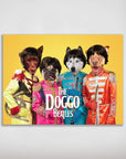 Póster personalizado con 4 mascotas 'The Doggo Beatles'