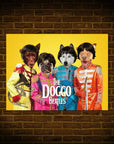 Póster personalizado con 4 mascotas 'The Doggo Beatles'