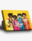 'The Doggo Beatles' Personalized 4 Pet Standing Canvas