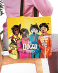 'The Doggo Beatles' Personalized 4 Pet Tote Bag